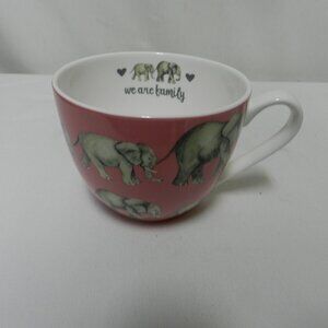 Harvest Green Studio Elephant We Are Family England Mug Cup 20 oz dish micro
